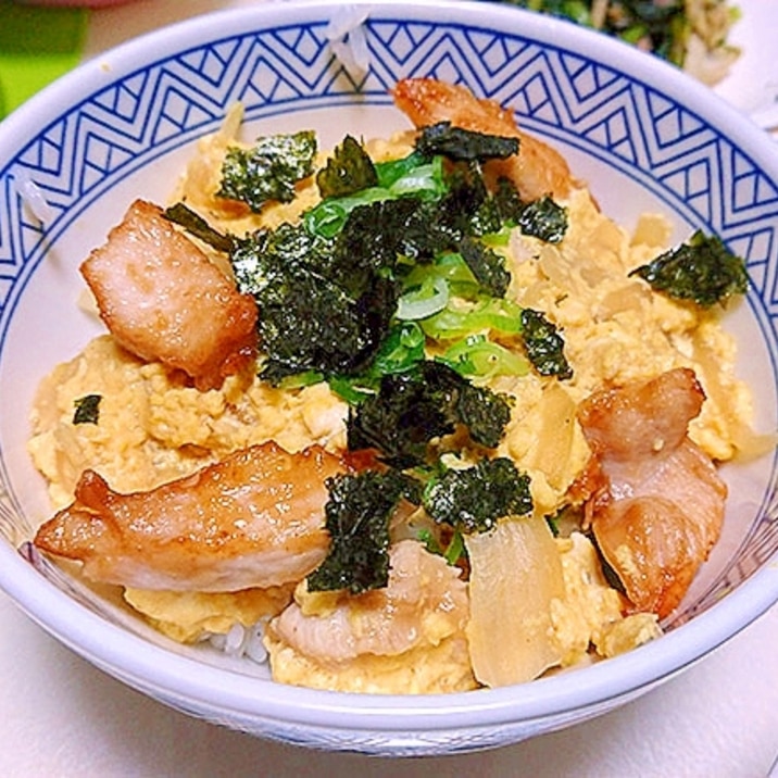 親子で取り分け親子丼（幼児食＋大人ご飯）